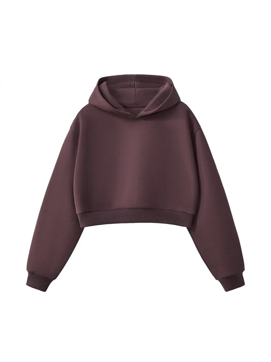Premium no-branding Hoodie Cropped