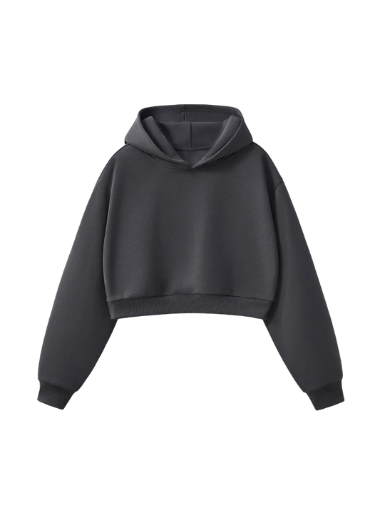 Premium no-branding Hoodie Cropped