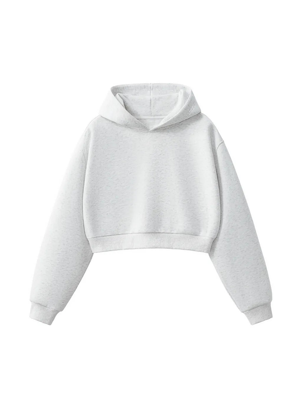 Premium no-branding Hoodie Cropped