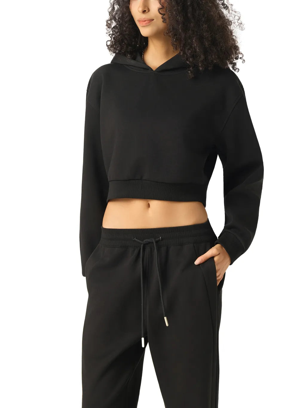 Premium no-branding Hoodie Cropped